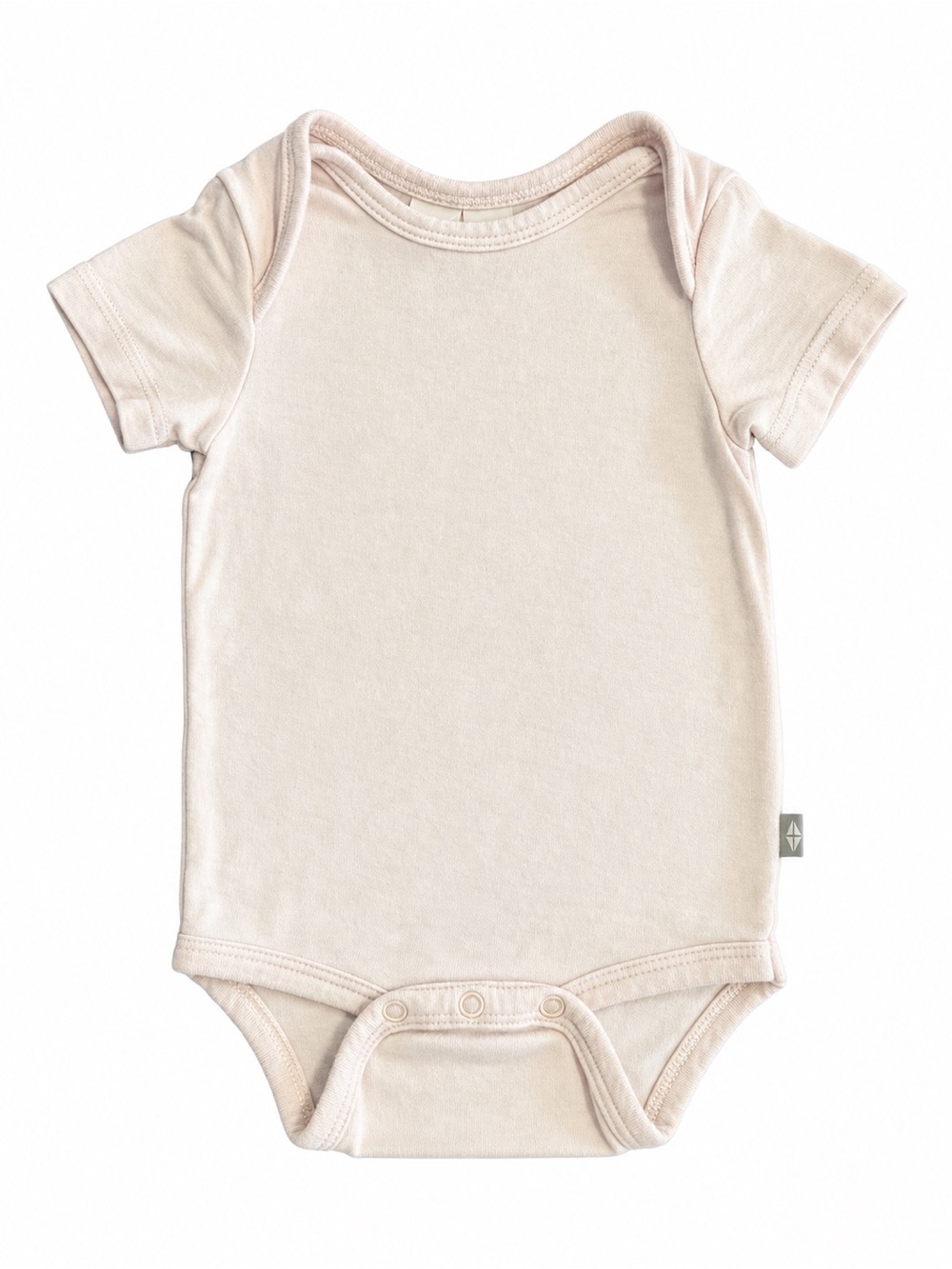 Kyte Baby Newborn Light Pink Bamboo Short Sleeve Bodysuit Onesie GUC